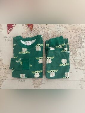 Hanna Andersson Baby Yoda Star Wars Pajamas Unisex Size 12